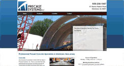 Desktop Screenshot of precastsystemsinc.net